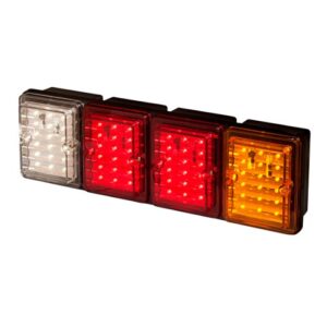 BAI1600E FAROS TRASEROS ELECTRONICOS 1600 BIVOLTAJES - COLOR CRISTAL/ROJO